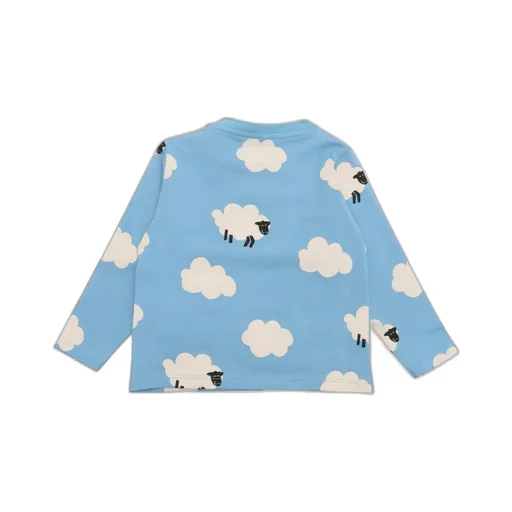 Stella Mccartney Kids Clouds Printed Crewneck T-Shirt