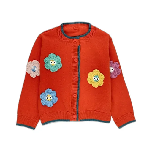 Stella Mccartney Kids Floral Embroidered Cardigan