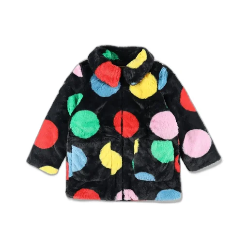 Stella Mccartney Kids Polka-Dot Printed Straight Hem Jacket