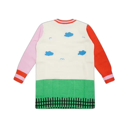 Stella Mccartney Kids Farmyard Intarsia Crewneck Knitted Dress