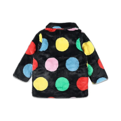Stella Mccartney Kids Polka-Dot Printed Straight Hem Jacket