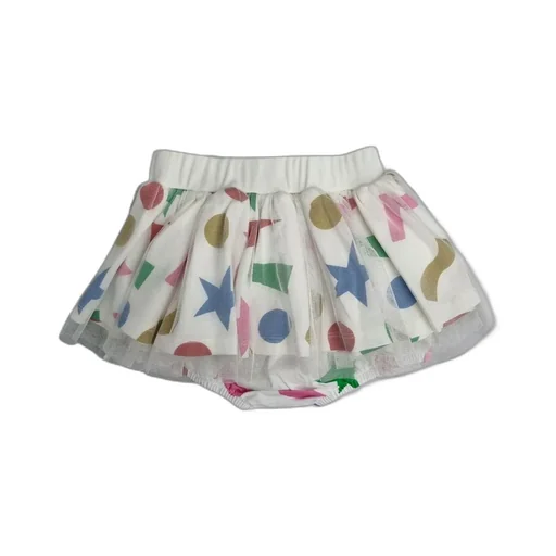 Stella Mccartney Kids Graphic-Printed Tulle Panelled Skirt