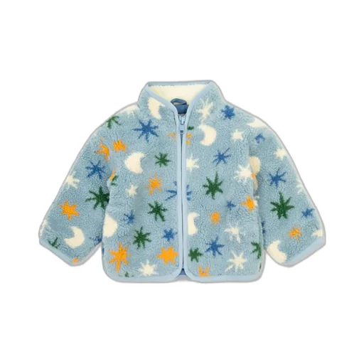 Stella Mccartney Kids Graphic Printed Shearling Jacket