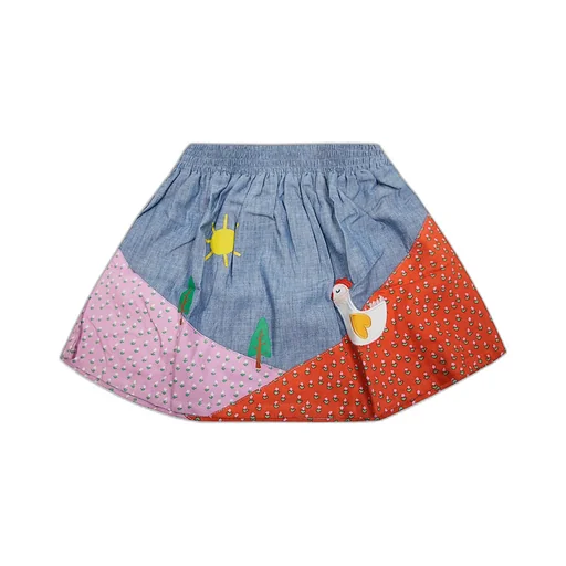 Stella Mccartney Kids Panelled Elastic Waist Skirt
