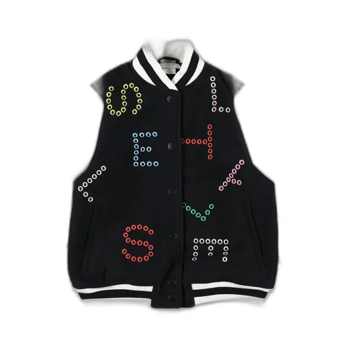 Stella Mccartney Kids Logo Detailed Varsity Bomber Jacket