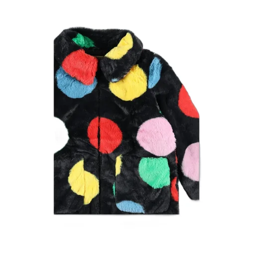 Stella Mccartney Kids Polka-Dot Printed Straight Hem Jacket