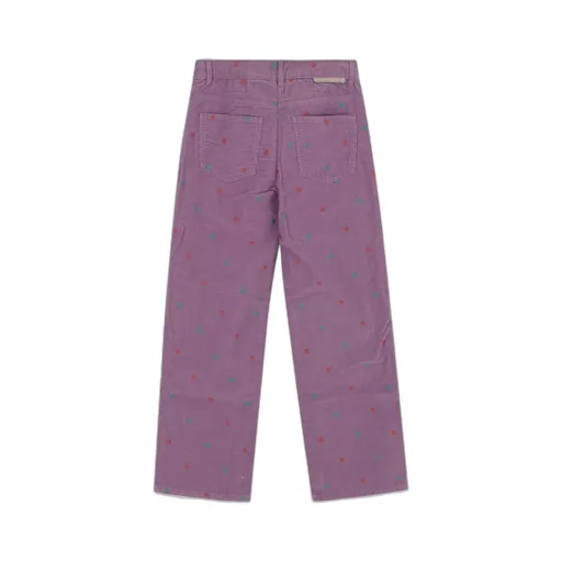 Stella Mccartney Kids High-Waist Heart-Embroidered Trousers