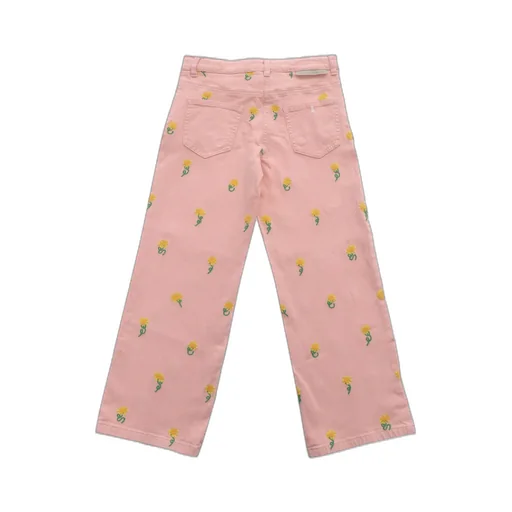 Stella Mccartney Kids Floral Embroidered Mid-Rise Jeans