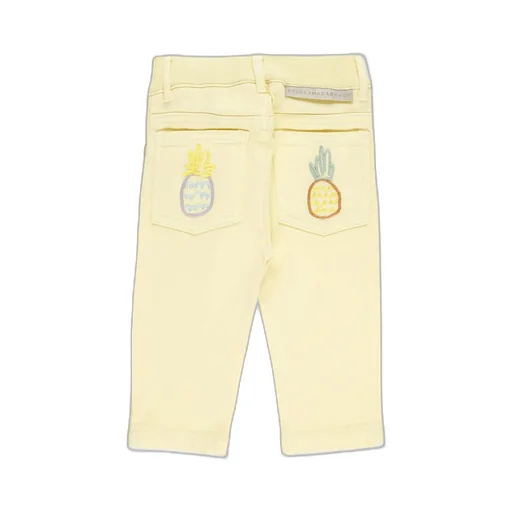 Stella Mccartney Kids Logo Patch Straight Leg Jeans