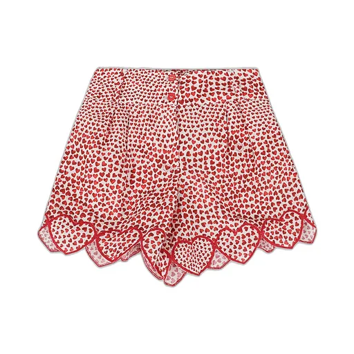 Stella Mccartney Kids Heart-Printed High Waist Shorts
