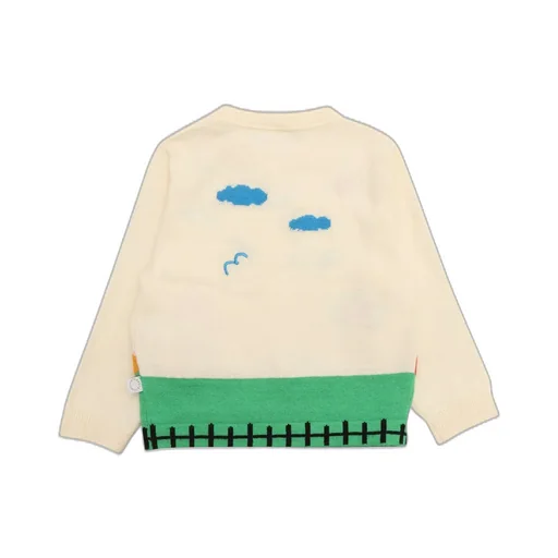 Stella Mccartney Kids Pattern Intarsia-Knit Crewneck Jumper