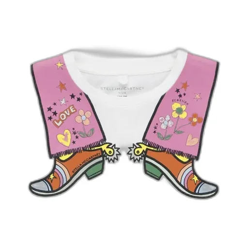 Stella Mccartney Kids Graphic Printed Crewneck T-Shirt