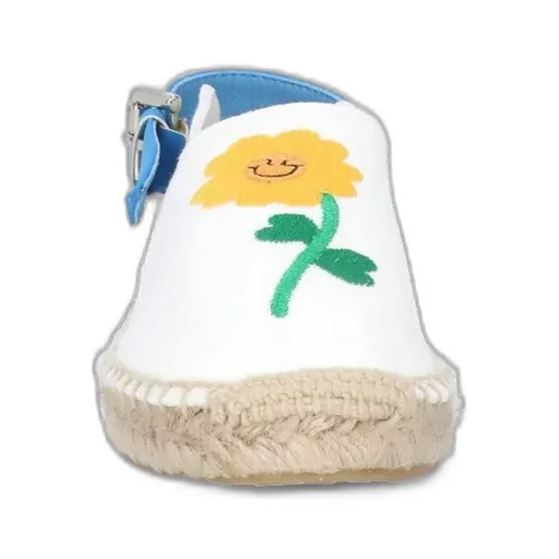 Stella Mccartney Kids Floral Embroidered Slingback Sandals