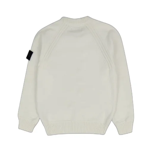Stone Island Junior Logo-Patch Crewneck Knitted Jumper