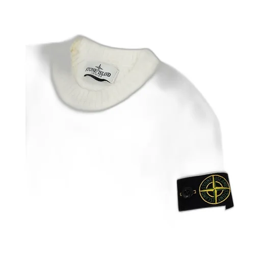 Stone Island Junior Logo-Patch Crewneck Knitted Jumper