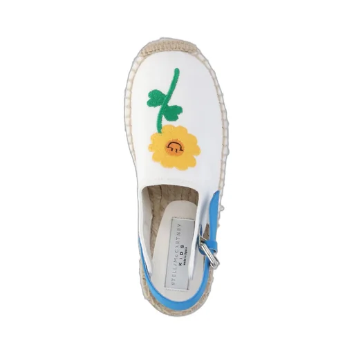 Stella Mccartney Kids Floral Embroidered Slingback Sandals