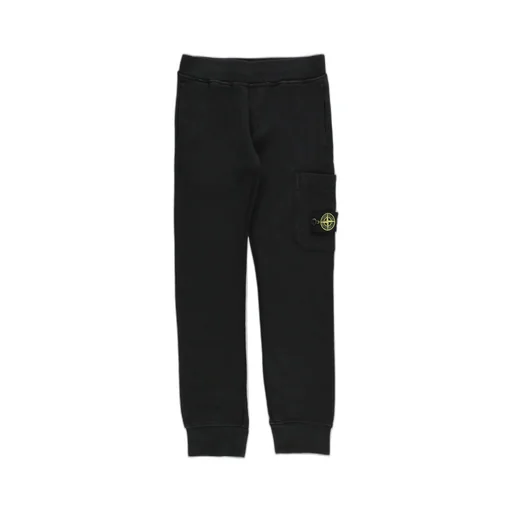 Stone Island Junior Logo-Patch Fleece Joggers