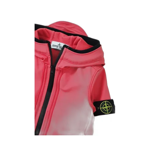 Stone Island Junior Logo-Patch Hooded Zipped Jacket