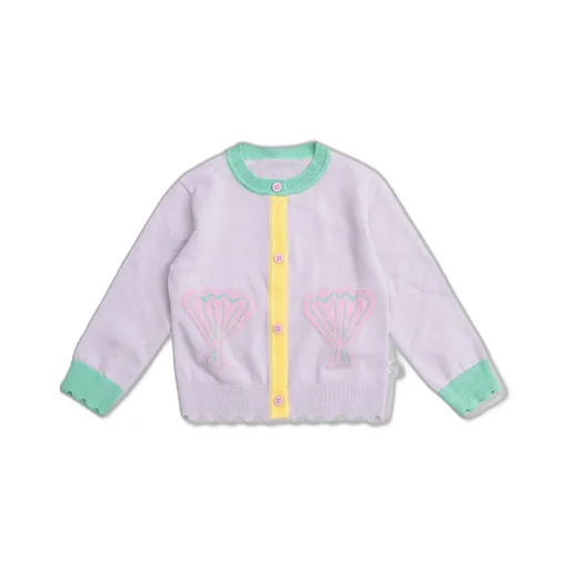 Stella Mccartney Kids Intarsia-Knitted Button-Up Cardigan