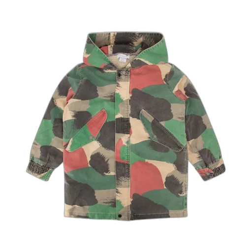 Stella Mccartney Kids Camouflage Denim Parka