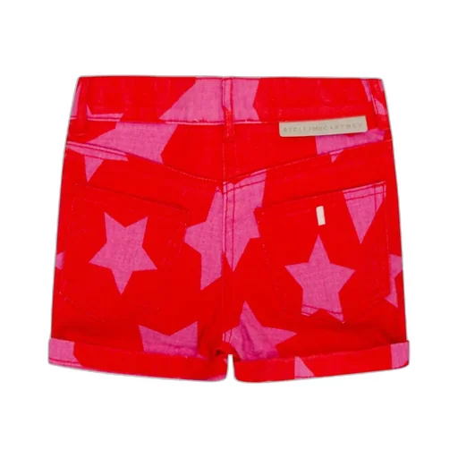 Stella Mccartney Kids Star Printed Denim Shorts