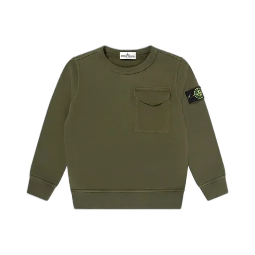 Stone Island Junior Chest-Pocket Crewneck Sweatshirt