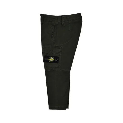Stone Island Junior Logo Patch Straight Leg Pants