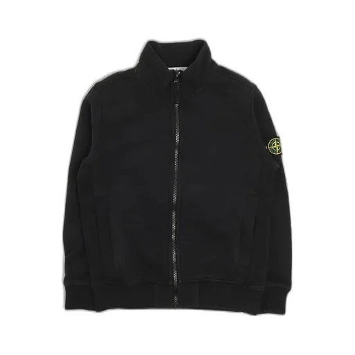 Stone Island Junior Logo Patch Zip-Up Sweatshirt