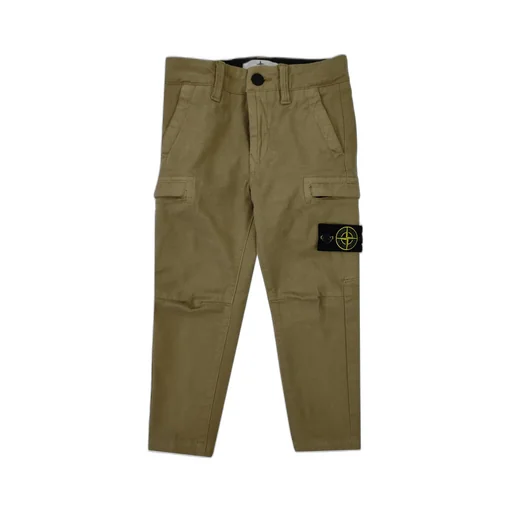 Stone Island Junior Logo Patch Cargo Trousers