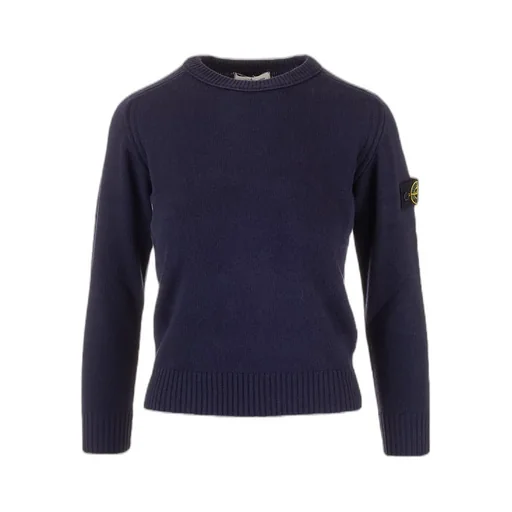Stone Island Junior Logo Patch Crewneck Jumper