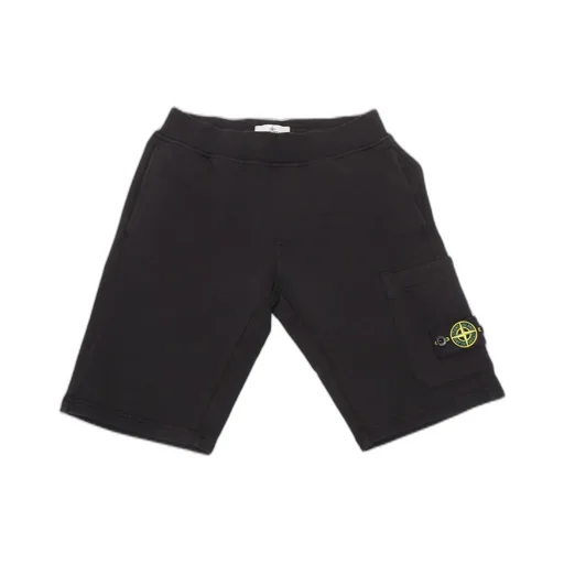 Stone Island Junior Compass-Patch Elasticated Waistband Shorts