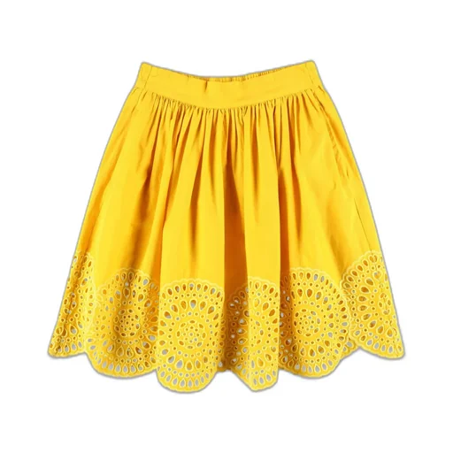 Stella Mccartney Kids Broderie Anglaise Pleated Skirt
