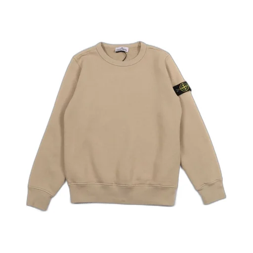 Stone Island Junior Long Sleeved Logo Patch Sweatshirt