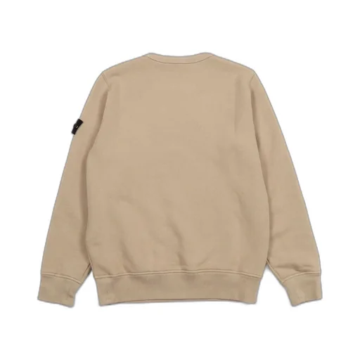 Stone Island Junior Long Sleeved Logo Patch Sweatshirt