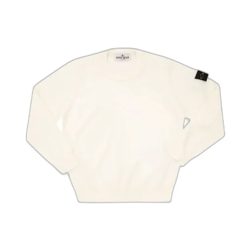 Stone Island Junior Compass Patch Crewneck Jumper