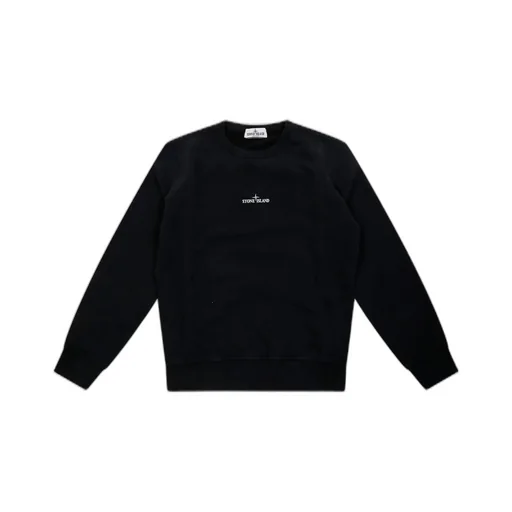 Stone Island Junior Compass Printed Crewneck Sweatshirt