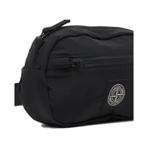 Stone Island Junior Logo Patch Zipped Messenger Bag