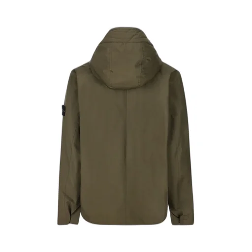 Stone Island Junior Logo Patch Zipped Jacket