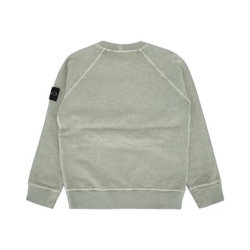 Stone Island Junior Logo Patch Crewneck Sweatshirt