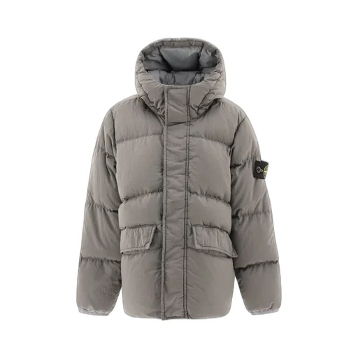 Stone Island Junior Compass-Badge Quilted Jacket