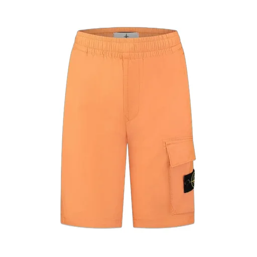 Stone Island Junior Compass Patch Elasticated Waistband Shorts