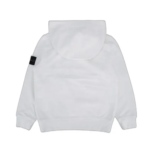 Stone Island Junior Compass Patch Fleece Hoodie