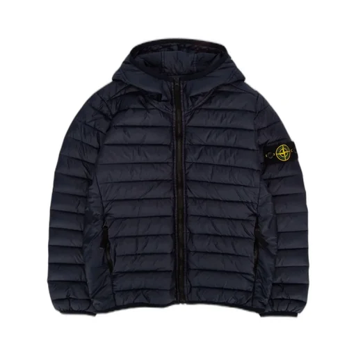 Stone Island Junior Compass-Motif Zipped Padded Jacket