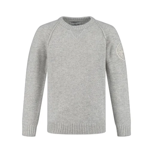 Stone Island Junior Logo Embroidered Crewneck Jumper