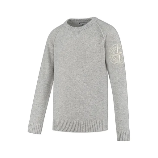 Stone Island Junior Logo Embroidered Crewneck Jumper