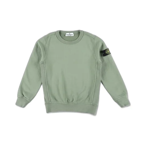 Stone Island Junior Compass Patch Crewneck Sweatshirt