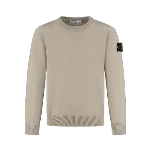 Stone Island Junior Compass Patch Crewneck Jumper