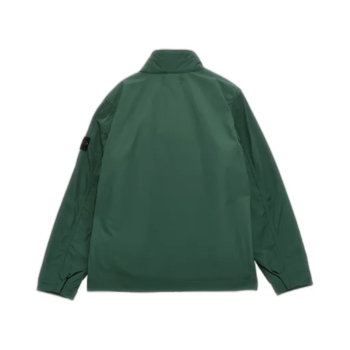 Stone Island Junior Logo Patch Zipped Reversible Fleece Jacket
