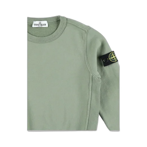 Stone Island Junior Compass Patch Crewneck Sweatshirt
