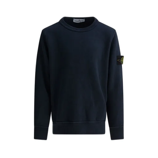 Stone Island Junior Compass Patch Crewneck Sweatshirt